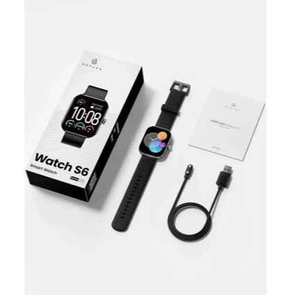 HAYLOU S6 Relógio Smartwatch Inteligente para Homens e Mulheres Tela HD de 2,01" Cor Preto