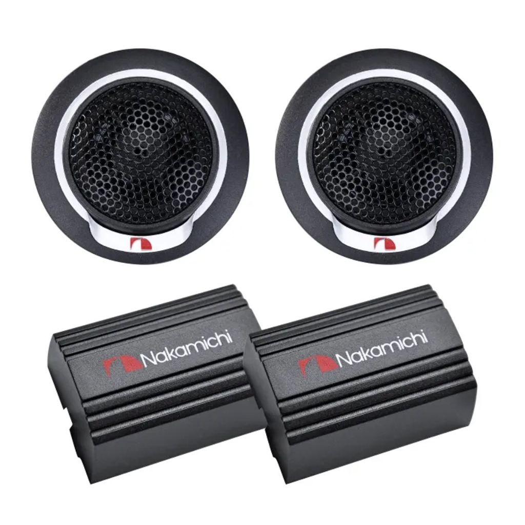 Par Mini Tweeter Nakamichi SP-T13 100W com Crossover para Carro/Caminhonete