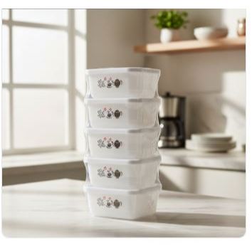Kit 10 Potes Plásticos Decorados Ercaplast 270 Ml