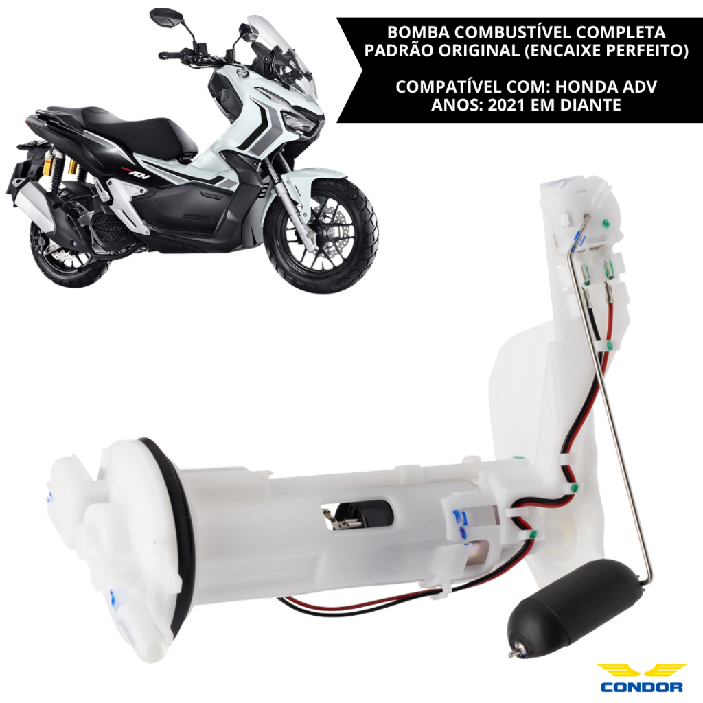 Bomba Combustível Completa Honda ADV 150 2021 2022 2023 2024 Injeção Eletrônica Gasolina Condor