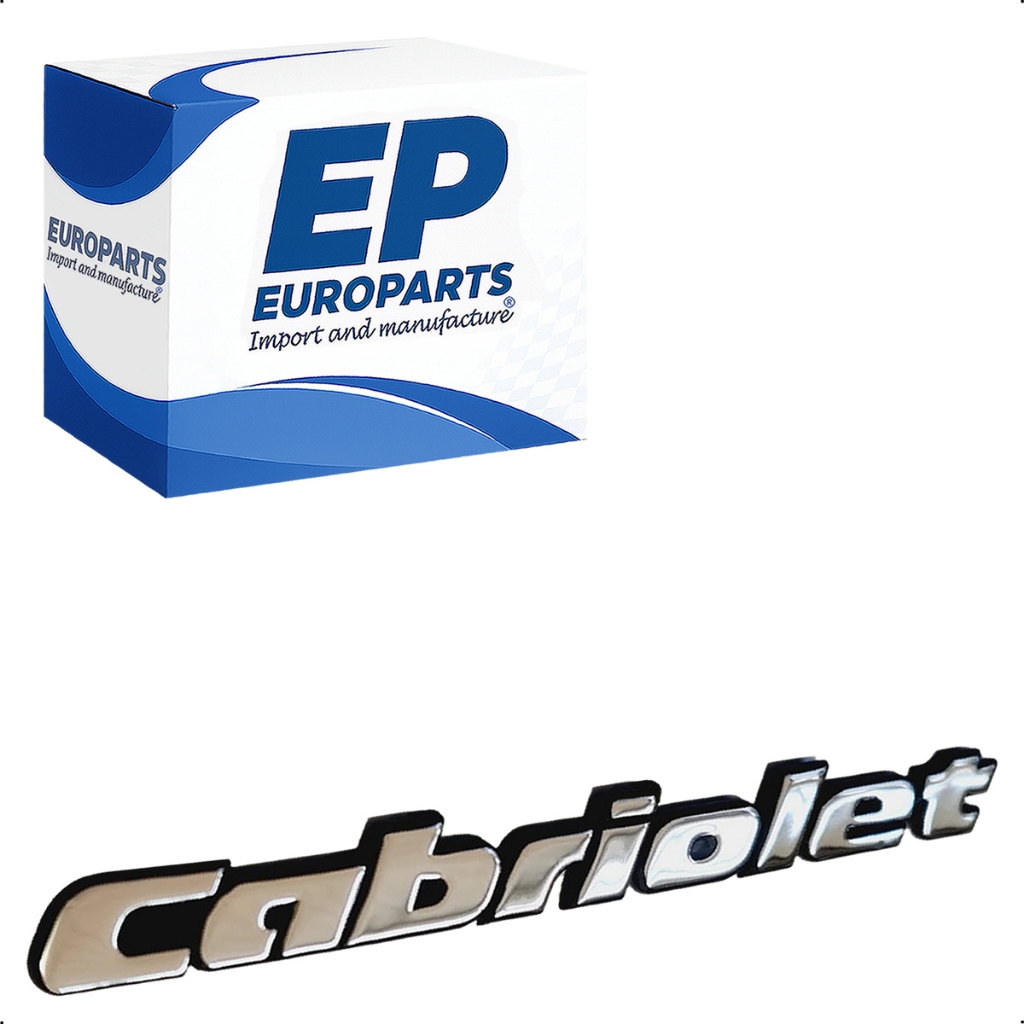 Emblema Cabriolet cromado traseiro do Volkswagen Golf MK3 Cabriolet 2.0 e VR6