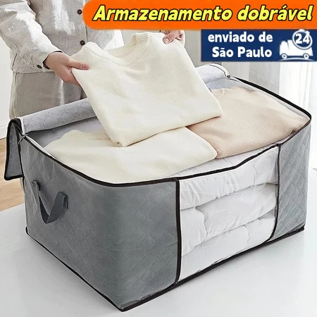 Saco Organizador Para Cobertor Caixa 1/2/3/4/5/6/7/8pcs Saco Organizador Cobertor Casaco Guarda Roupa Ecológico