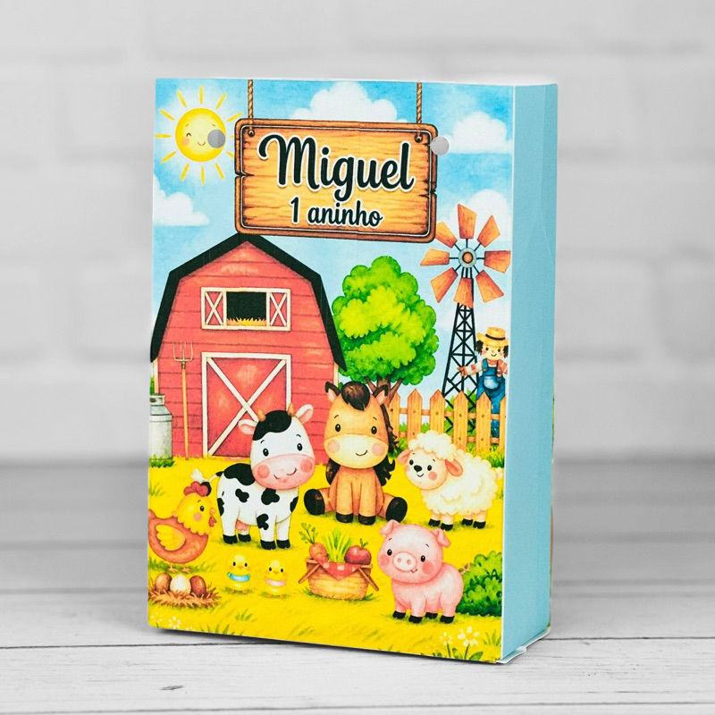 Sacolinha Personalizados Fazendinha (PEGUE E MONTE) / Lembrancinha Mimos Festa Aniversário Infantil