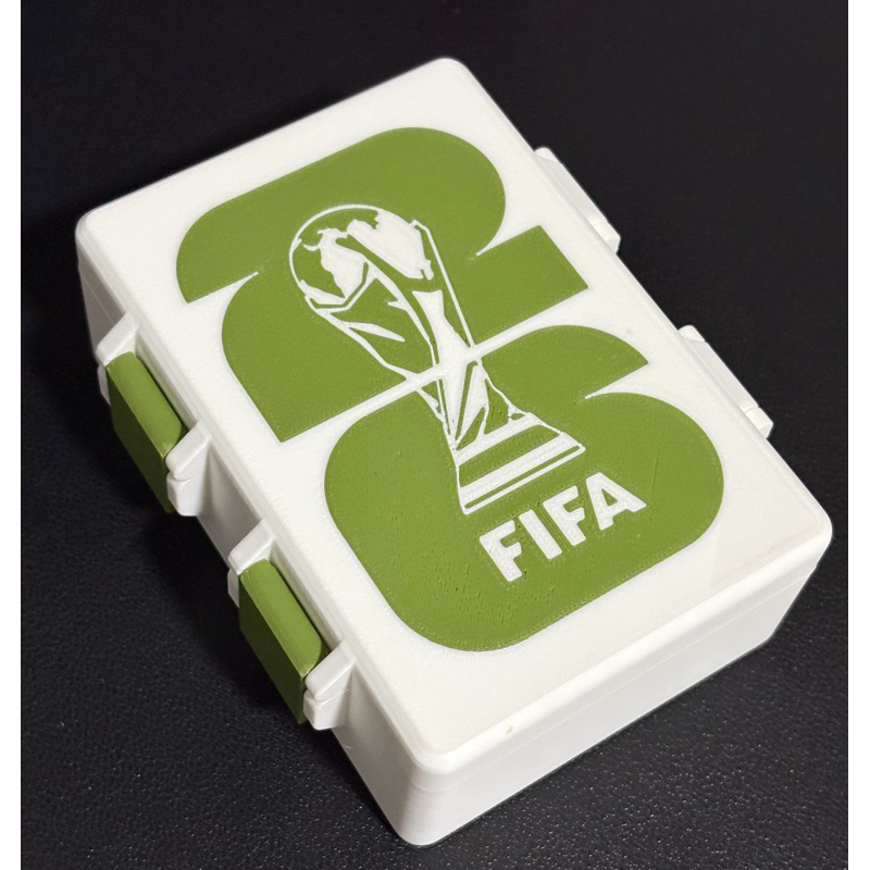 Caixa para Guardar Figurinhas  116mm x 80mm x 43mm - Armazenar Figurinhas da Copa do Mundo - Álbum da Copa - Países