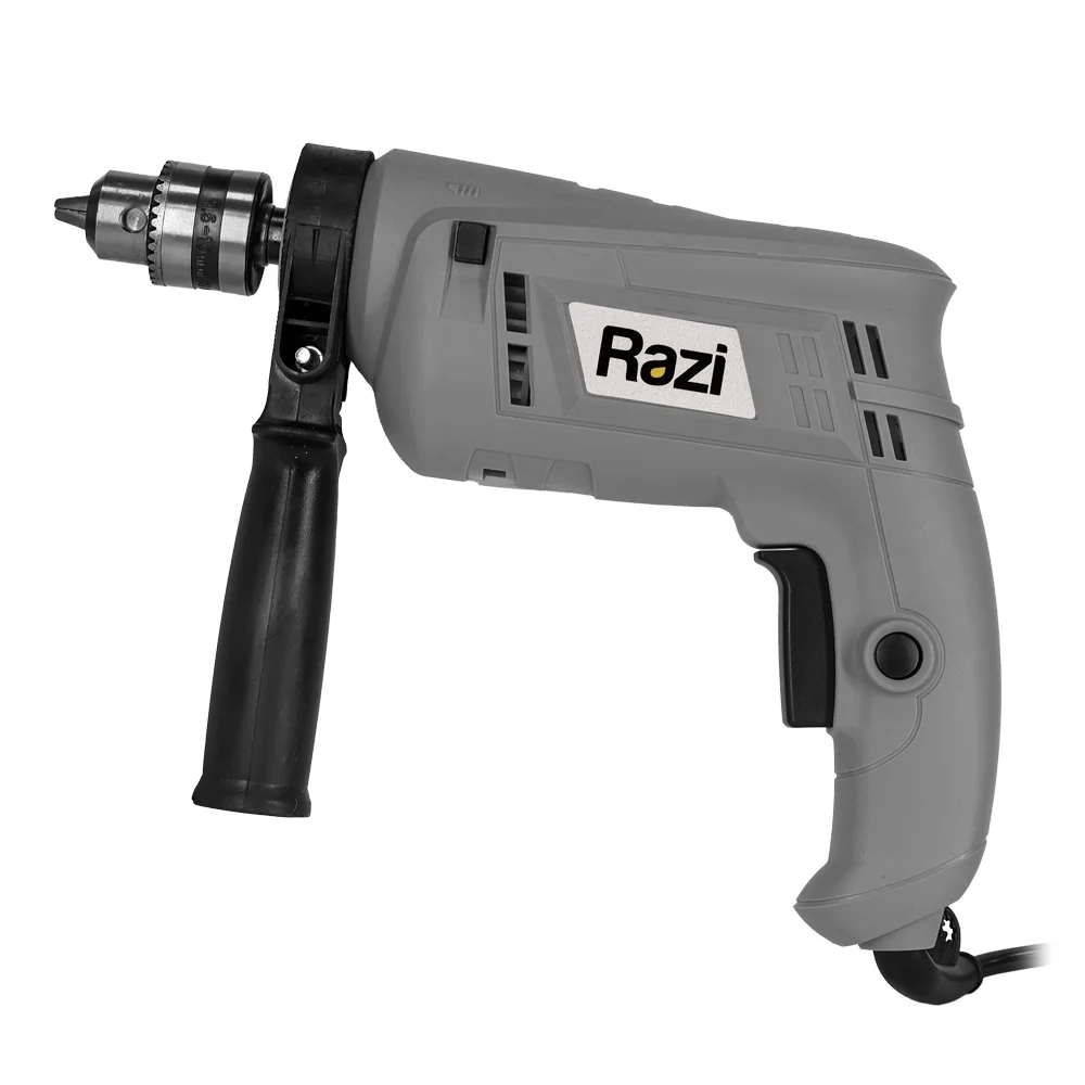Furadeira Impacto Elétrica Mandril 3/8Pol. 10mm 500W Uso Profissional  Perfuração Concreto Alvenaria