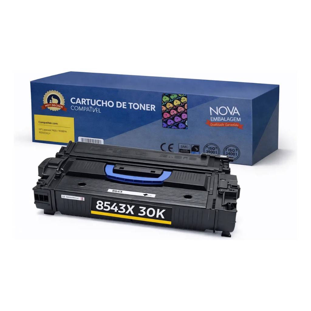 Cartucho de Toner Compatível P/ Uso HP 43x 8543x 8543 9000 9050 9040 Preto 30k Best Choice