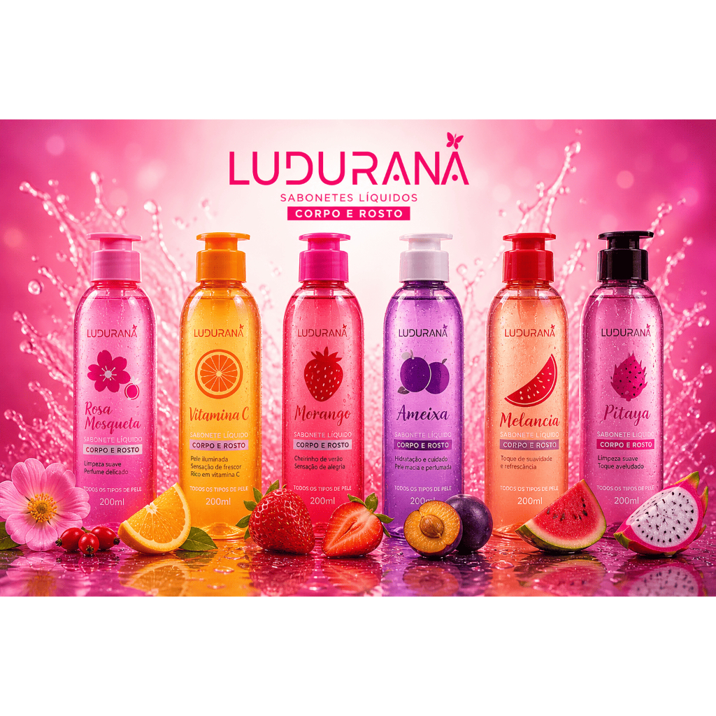 Sabonete Líquido Ludurana Corpo e Rosto 200ml
