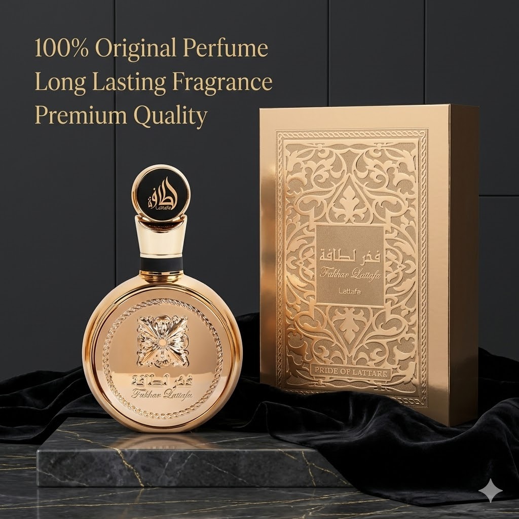 Lattafa Fakhar Gold Extrait 100ml EDP – Luxo Oriental | Masculino | Longa Duração | Original