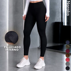 Calça Legging Flanelada Cintura Alta Zero Transparência