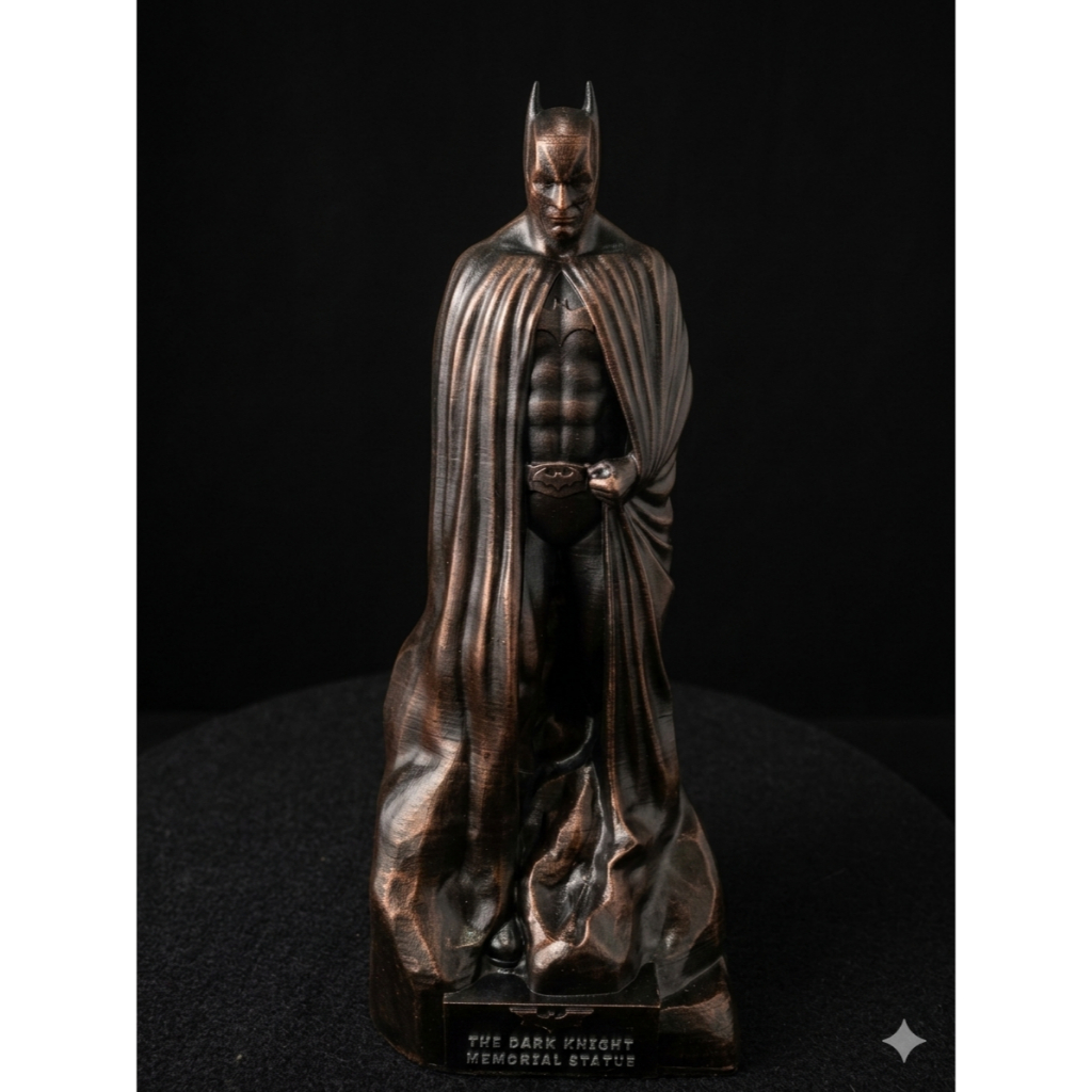 Estátua Batman The Dark Knight Bronze Colecionável Impressão 3D Decorativa