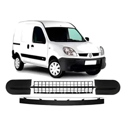 Kit Moldura Grade Tela Friso Parachoque Kangoo 2009/2014
