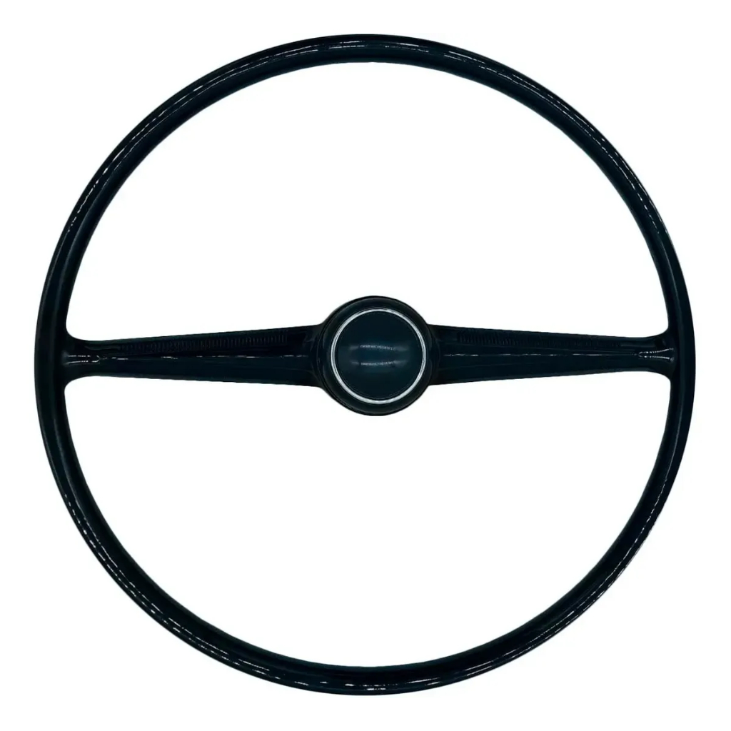 Volante para Kombi Corujinha cor Preto com botão de buzina modelo original
