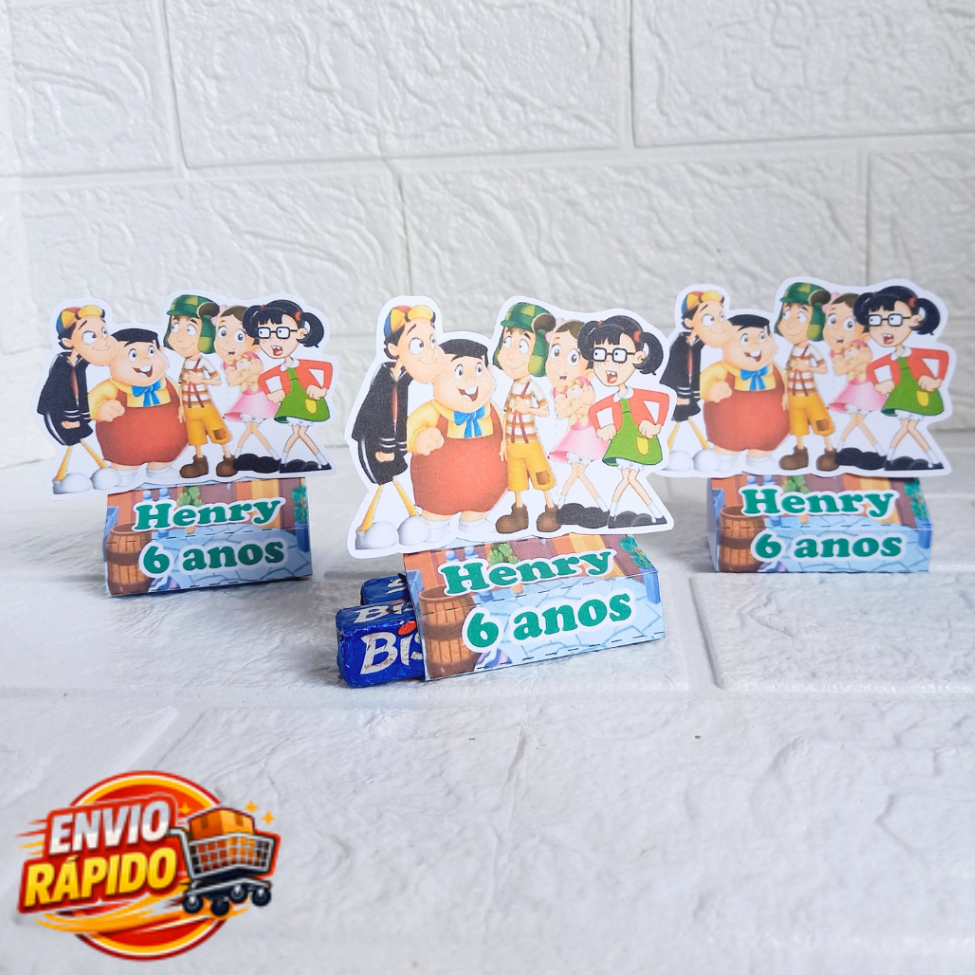 Porta Bis Duplo  Chaves Personalizado| Lembrancinha| Festa Infantil/aniversário/mesversário