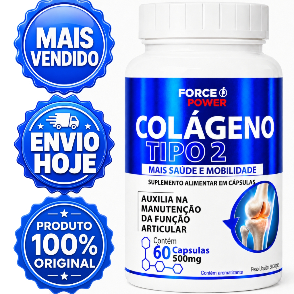 Colageno Tipo 2 Original Não Hidrolisado Não Desnaturado 40 mg - SUPLEMENTO ORIGINAL