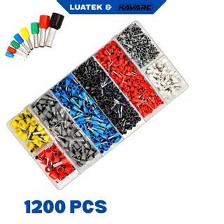 Kit Maleta 1200 Terminais Elétricos Ilhós Tubular 0,5mm a 10mm Conector Fio Cobre Isolado Acessórios