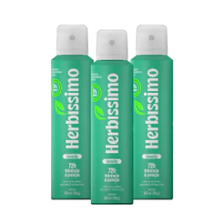 Kit Desodorante Antitranspirante Aerossol Zero Alumínio Herbíssimo Serenity 150ml (3 unidades)