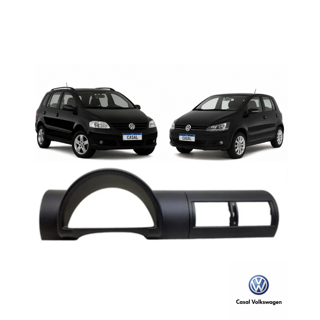 Moldura Painel Do Fox Spacefox 2004 A 2010 Preto Original Volkswagen