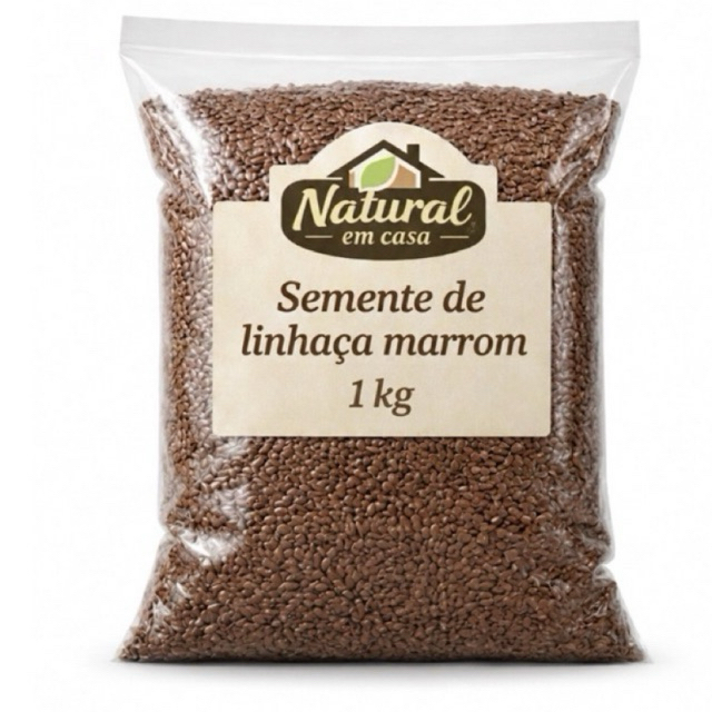 Semente De Linhaça Marrom Natural A Granel
