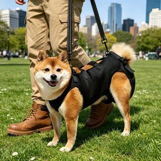 Arnês Suporte Ajustável para Cães Idosos e Animais de Estimação, Cinto Acolchoado Design Respirável