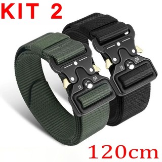 Moda Cinto Tático Largo Masculino: Nylon Durável, Fivela Liga de Zinco. Cinto Militar Largo Nylon Resistente,Engate Rápi