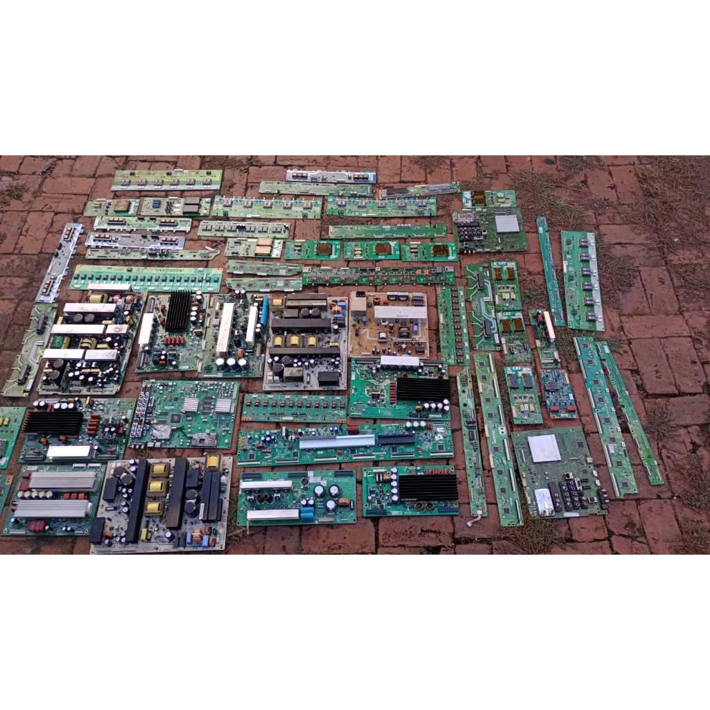 lote sucata placas tv plasma ysus zsus principal antigas 19 kilos
