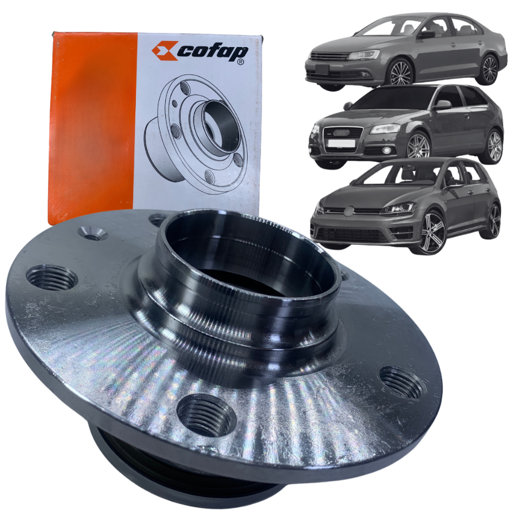 Cubo de Roda Traseiro ( com rolamento e abs) Original Cofap Jetta Golf Fusca Audi A3
