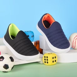 Kit 2 ParesTênis Meia Calce Fácil Casual Confortável Menino Menina Escolar