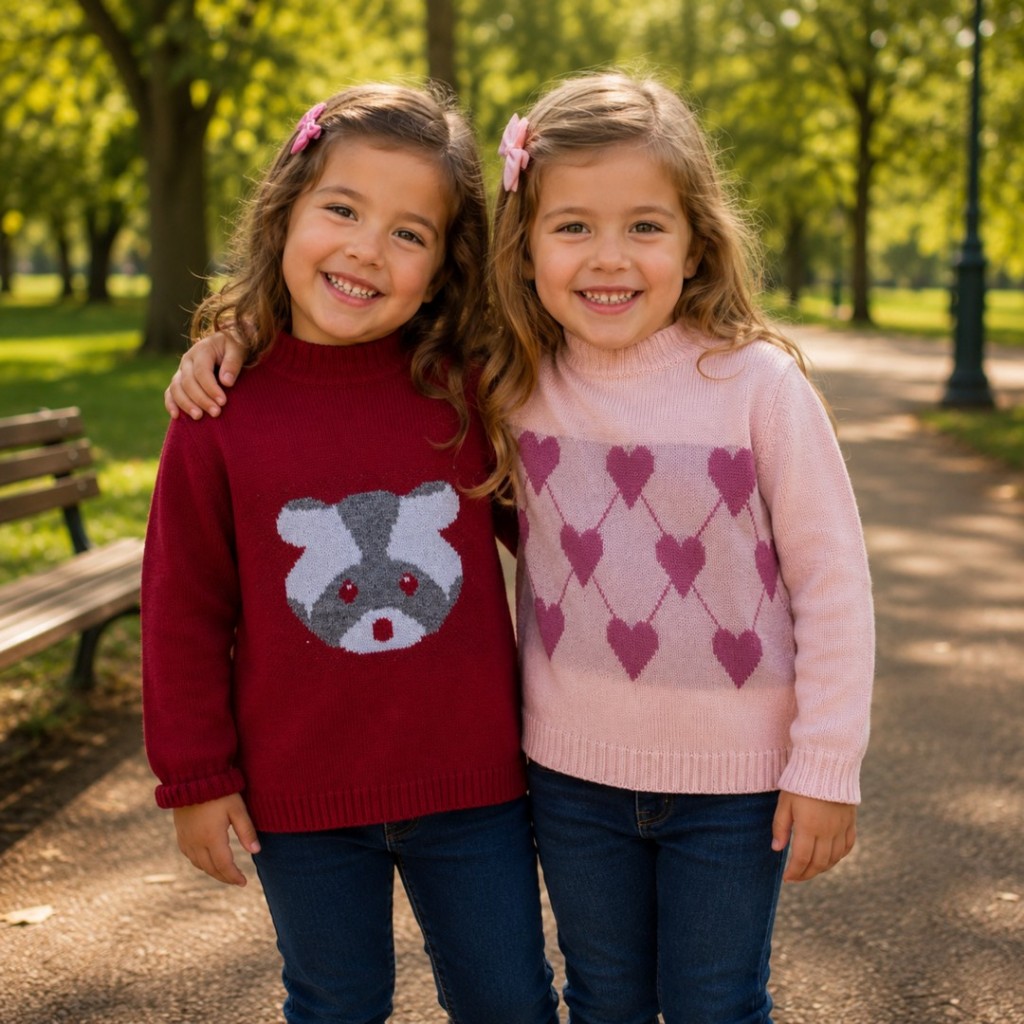 Suéter Premium Infantil feminino Blusa Tricô Menina Tamanhos e Cores Variadas