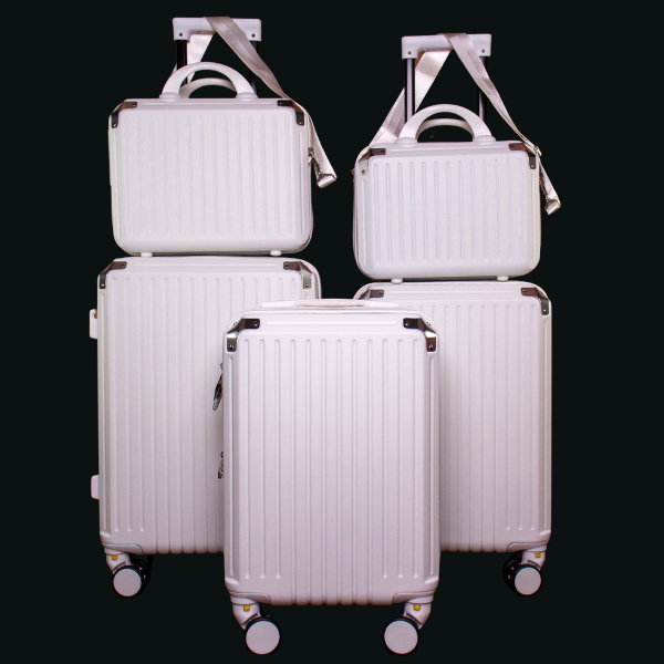 3 Malas de Bordo Viagem + 2 Frasqueiras Resistente | Cadeado Usb Rodas Giratorias