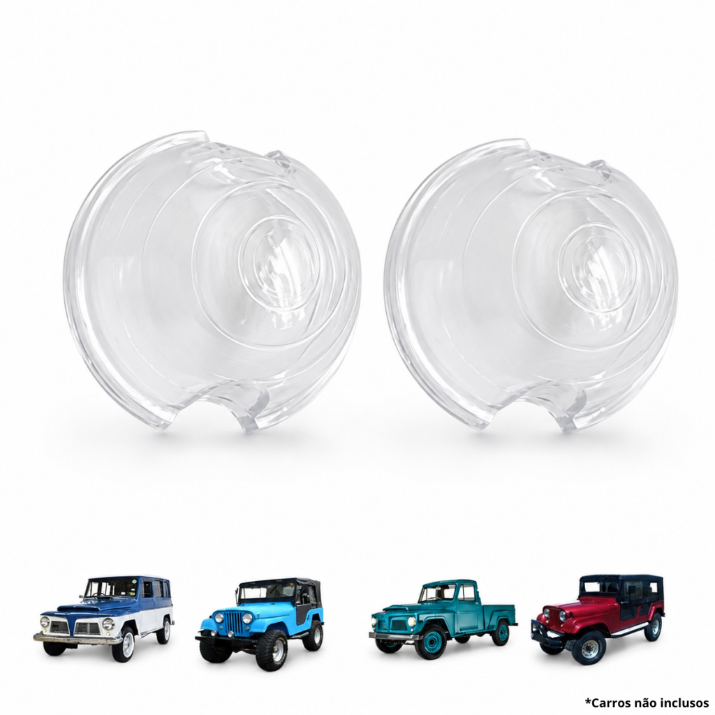 Lente Dianteiro Pisca 6cm 60 Mm Jeep / Rural / F75 / Willys
