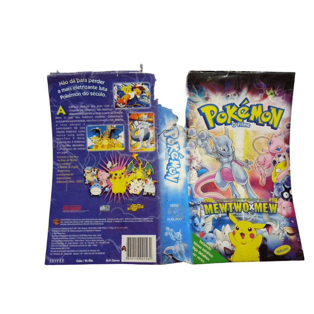 Vhs Pokémon O Filme - Mewtwo X Mew