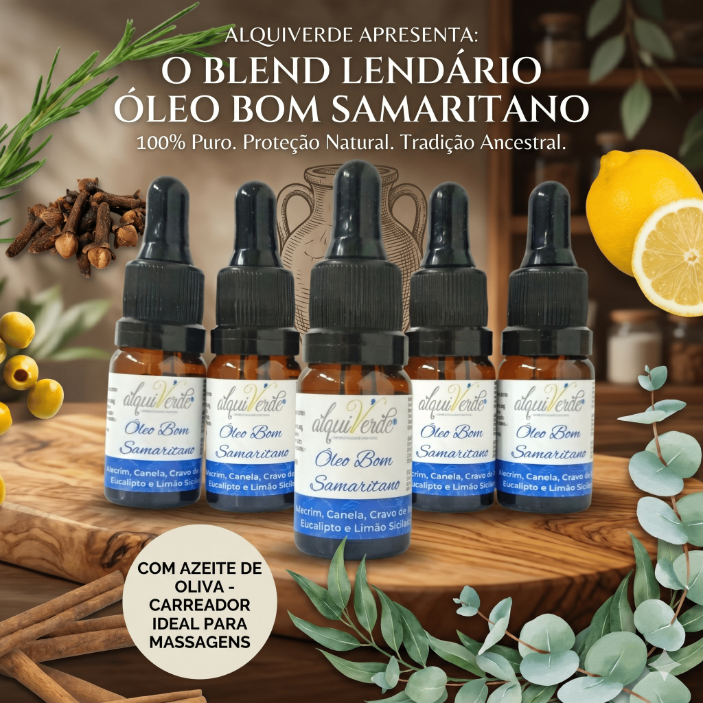 Óleo do Bom Samaritano de 10mL - Óleo de unção Produzido com azeite