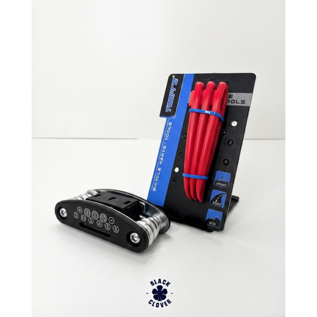 COMBO: Kit de Chave 14 em 1 + 3 Espatulas de pneu de bicicleta, bike, ciclismo, esporte, manutenção