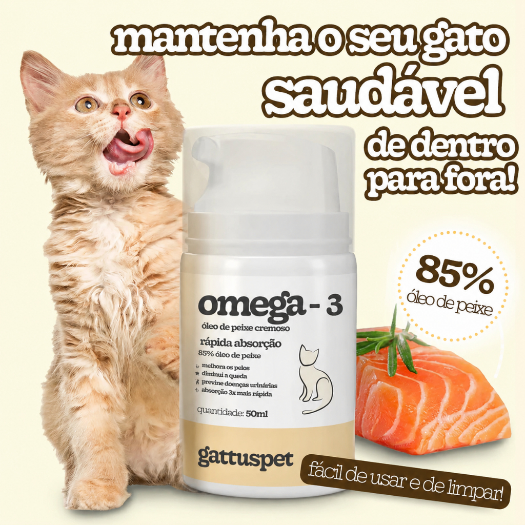 Óleo de Peixe Cremoso para Gatos - OmeCat3