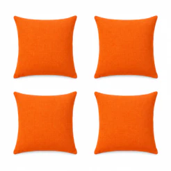 04 Capas Para Almofadas 50x50 cm Lisas Sem Refil Com Ziper Invisivel Envio Full