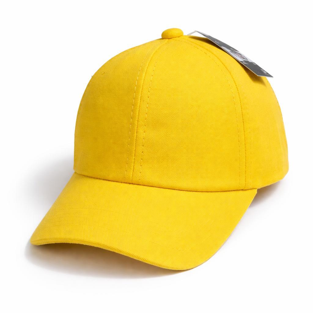 Boné Infantil Amarelo Unissex Qualquer Idade Estiloso E Confortável Para Uso Diário Envio Imediato