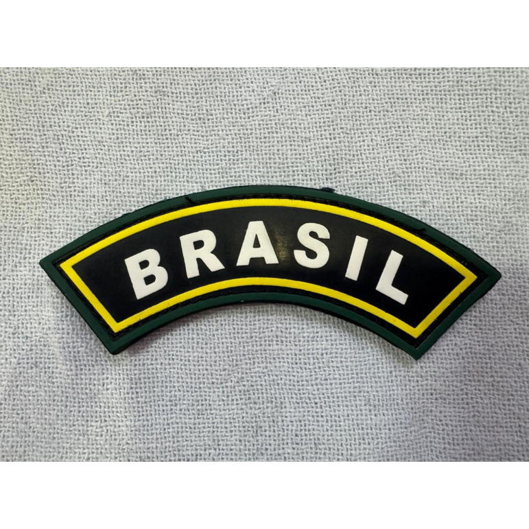 Patch Emborrachado Manicaca Airsoft Brasil Fundo Azul C/velcro®