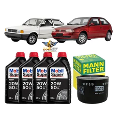 Kit Troca Óleo 20w50 MOBIL+ FILTRO DE OLEO Gol Saveiro Voyage Pampa Belina Motor CHT 1.0 1.6