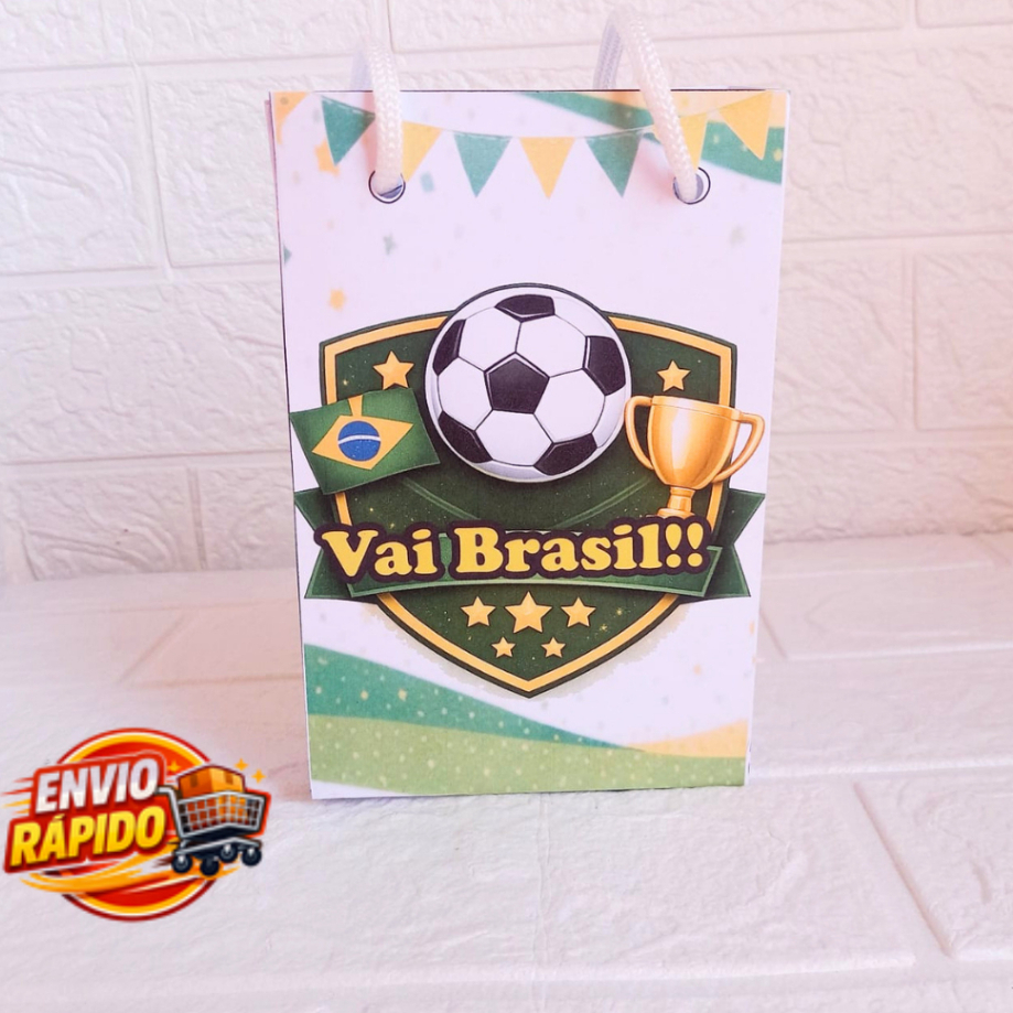 Sacolinha Copa do Mundo Personalizada| Festa Infantil|Lembrancinhas|Aniversário|mesversário|supresa