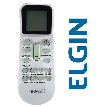 7298 Controle Remoto Ar Condicionado Elgin Ykr-K/001E Split Eco Inverter 9000 a 60000 BTUS FBG-9202