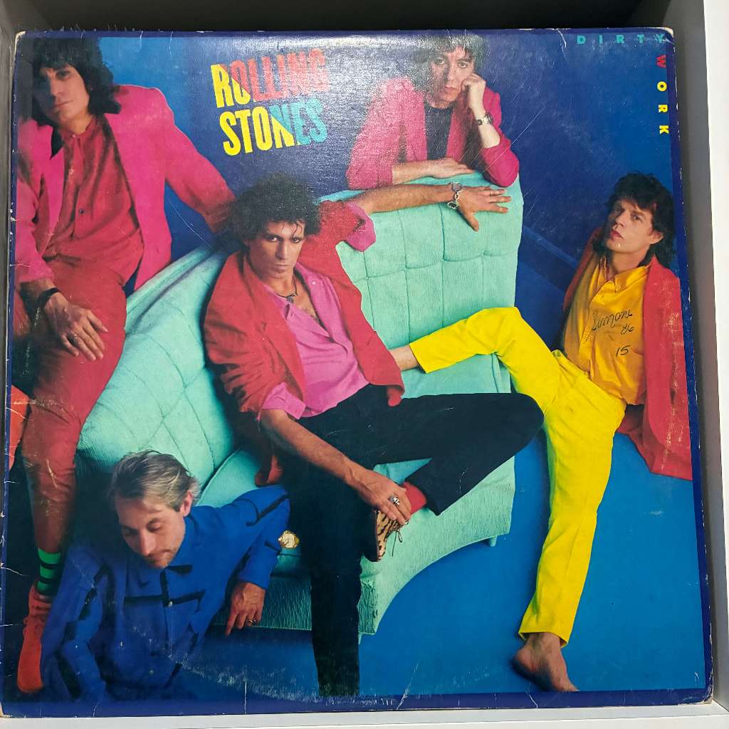LP Vinil The Rolling Stones - Dirty Work (Mídia e Capa VG com Encarte)