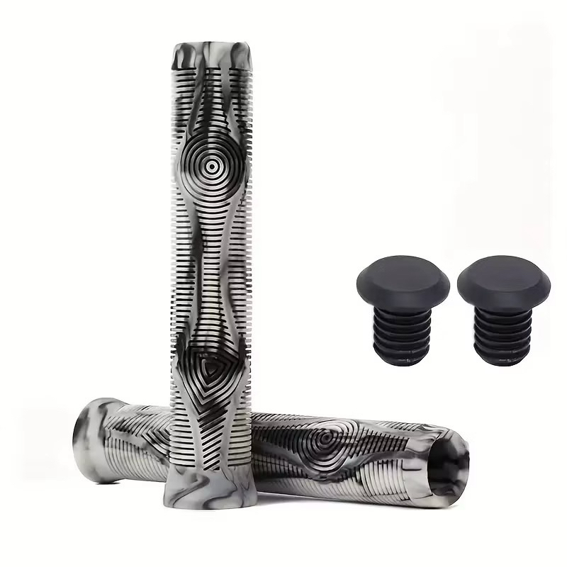 Manopla Branca Silicone GTA Modelo Gios 165mm Macia Resistente Bicicleta Bike MTB Grau DH Freeride