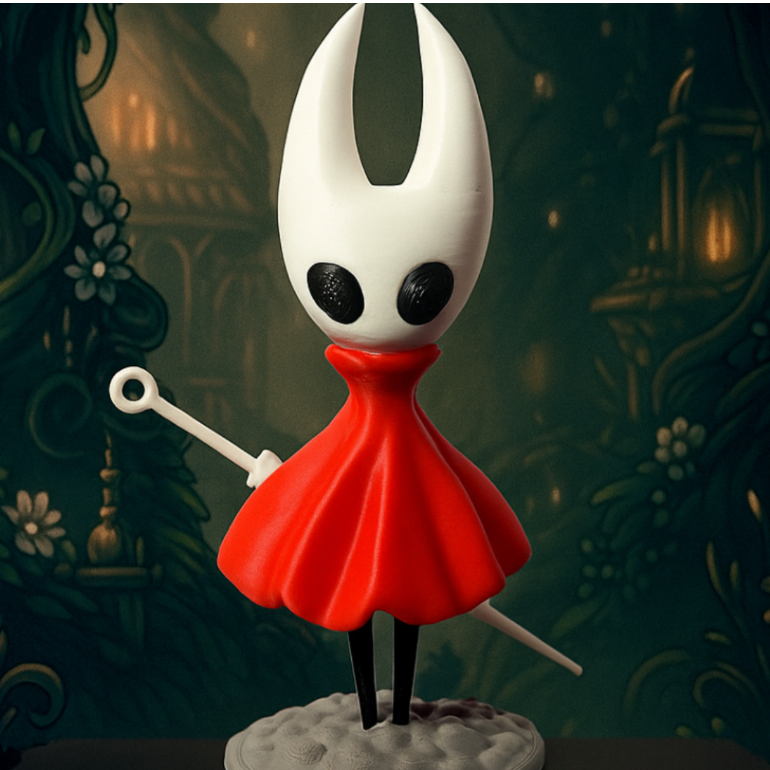 Action Figure Hollow Knight  - Boneco em 3D - Miniatura colecionável The Knight