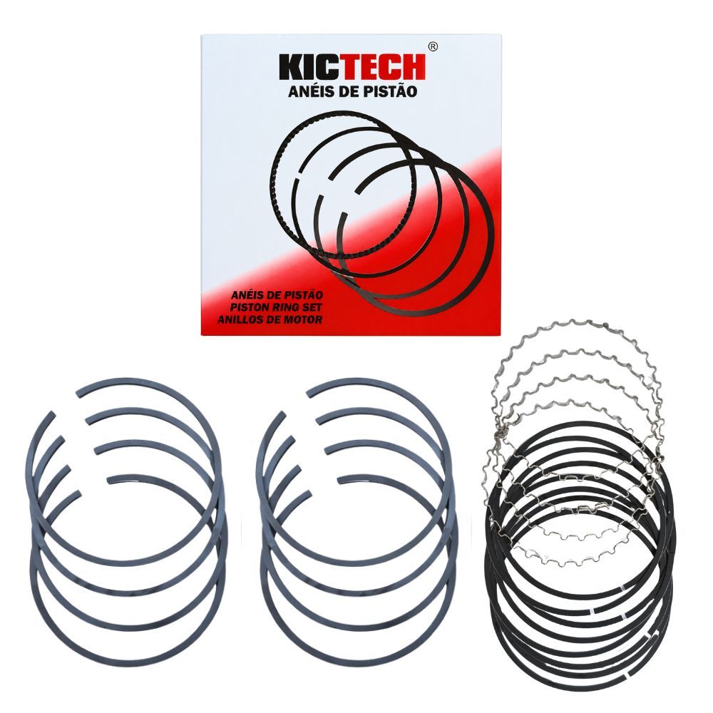 Jogo de Anéis 050 Pistão S10 ASTRA MONZA VECTRA KADETT OMEGA BLAZER ZAFIRA - KICTECH ANGM30060050