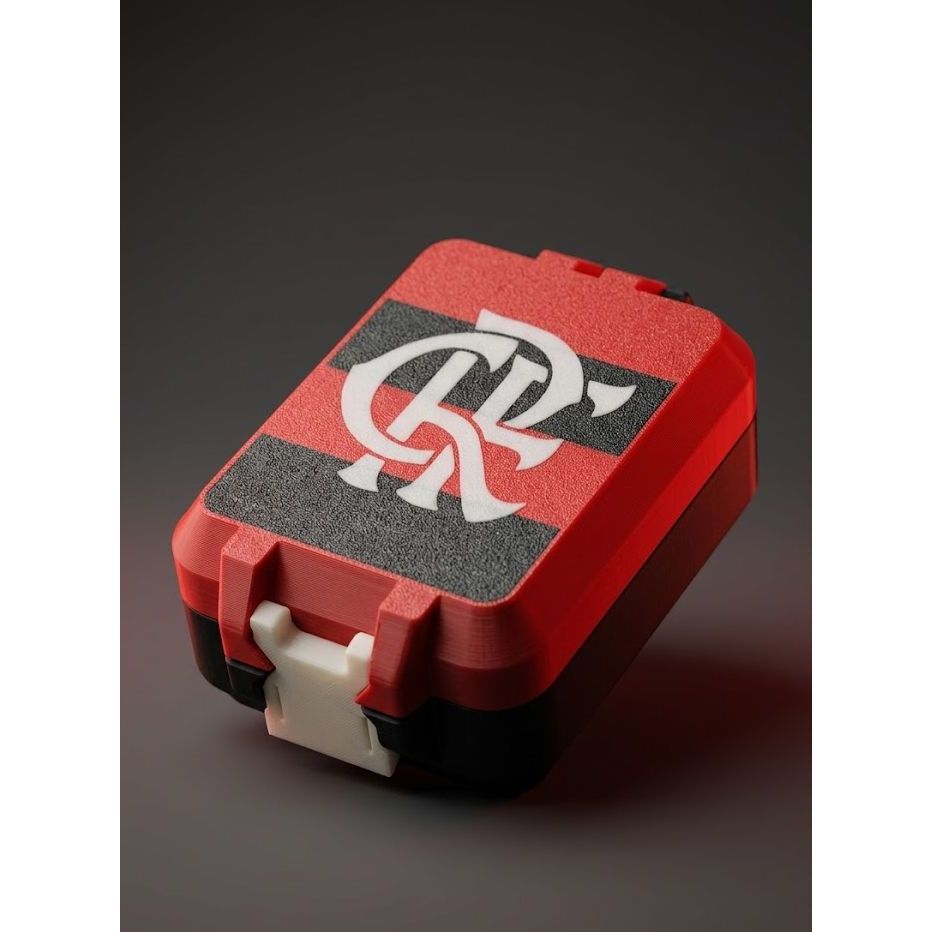 Caixinha Porta Figurinhas Copa Mundo Flamengo | Box Colecionador em ABS
