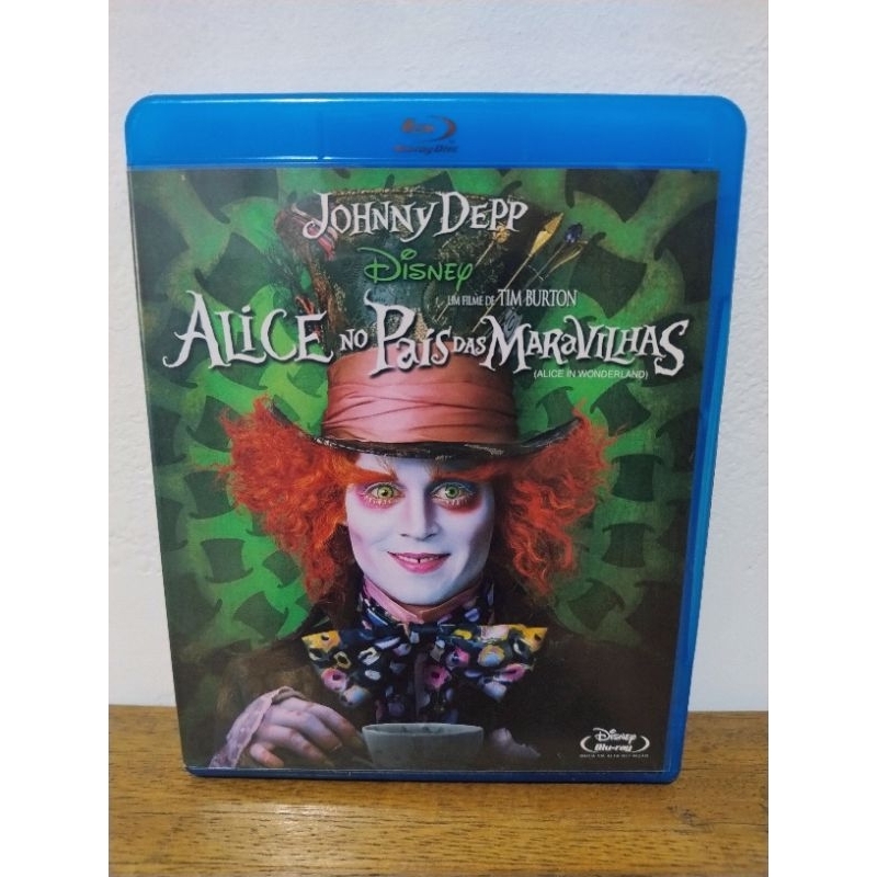 Blu Ray Alice No País das Maravilhas - filme de Tim Burton com Johnny Depp