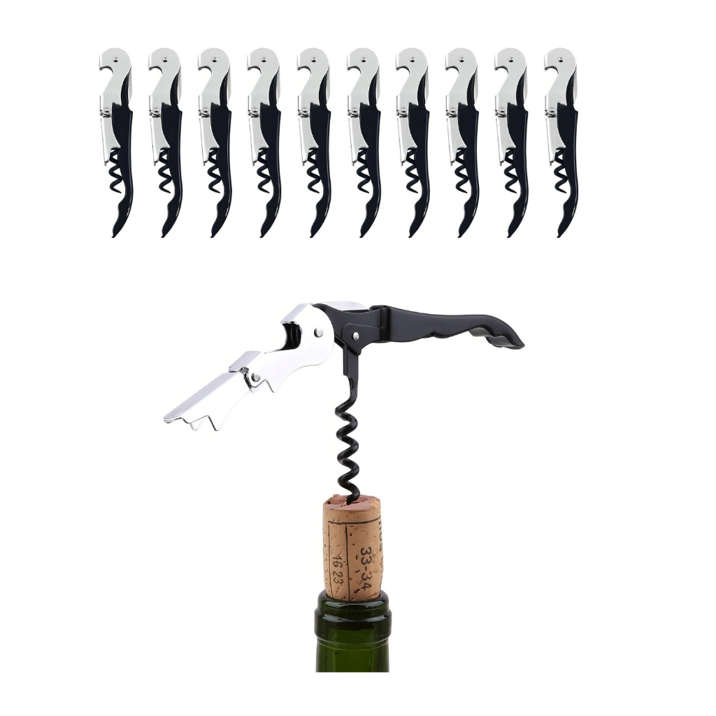 Kit 10 Abridor De Vinho Saca Rolha Garrafa Wine Restaurante profissional cerveja hotel bar pousada