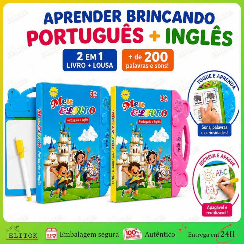 Livro Sonoro Interativo Infantil em Português e Inglês — foto 10
