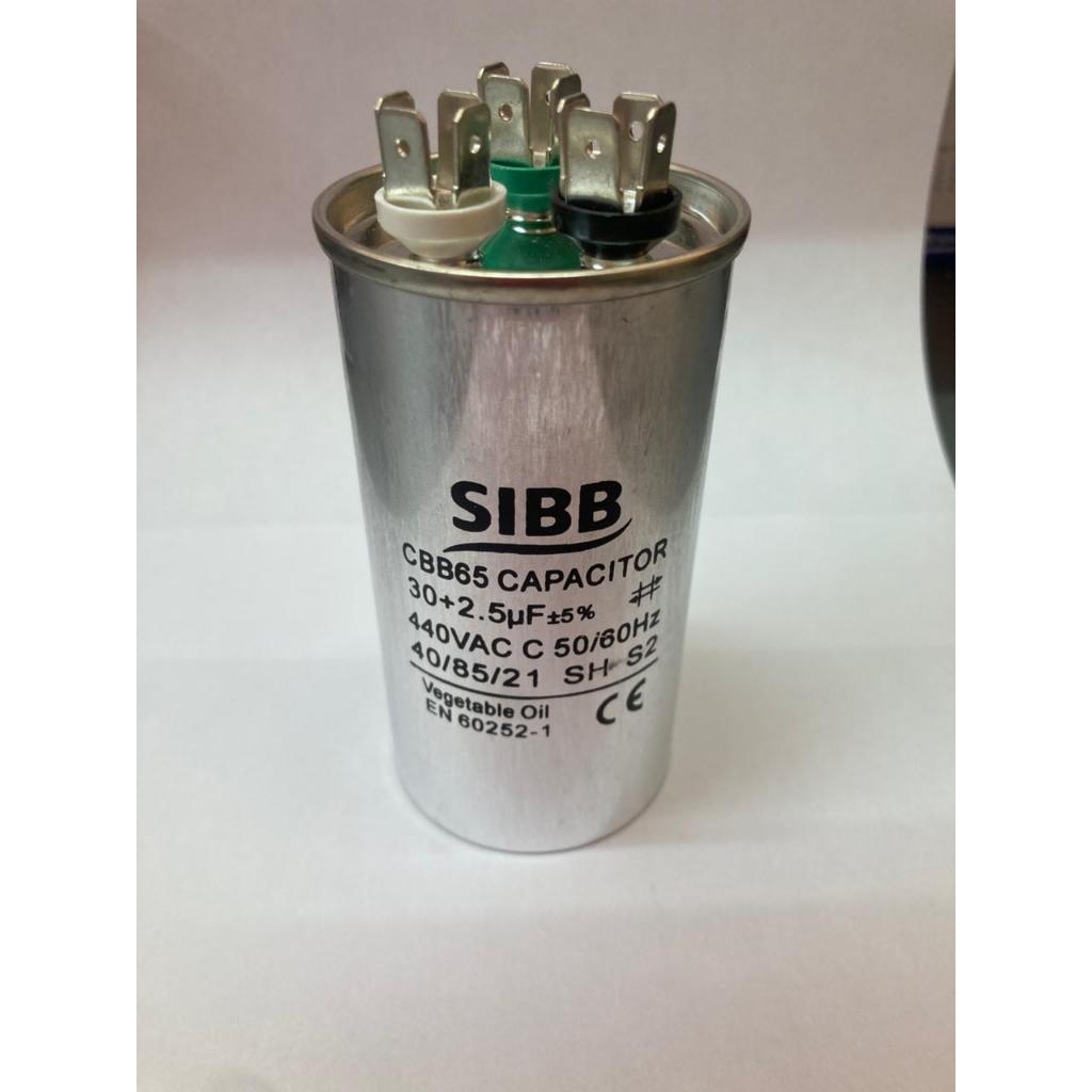 Capacitor Duplo Terminal 30+2,5uf-440v Para Ar Condicionado