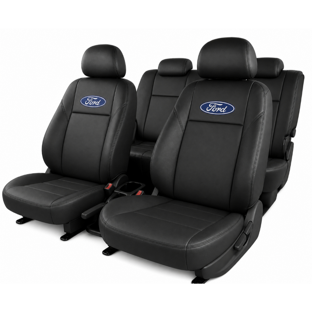 Jogo de Capas De Banco 100% Couro Ford ka Fiesta Ecosport Focus 1996 a 2021